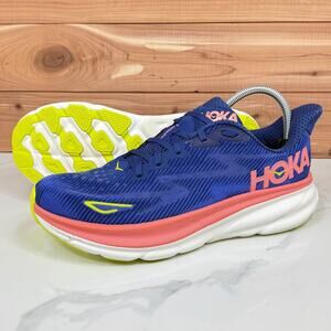 Hoka One One Clifton 9 Running Evening Sky Coral Road 1127896 EVN Womens 10.5 B